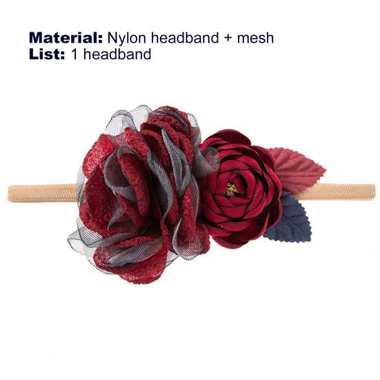 Baby Headband Flower Shape Soft Comfortable Rose Creative Baby Imitation Flower Headband for Infant