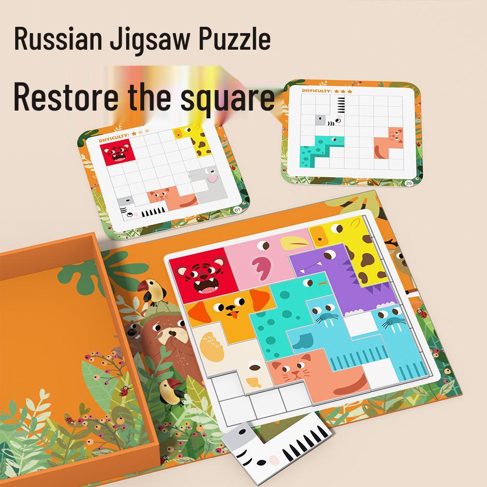 Magnetic Animal Tetris Puzzle for Kids – Logic and Early Education Toy