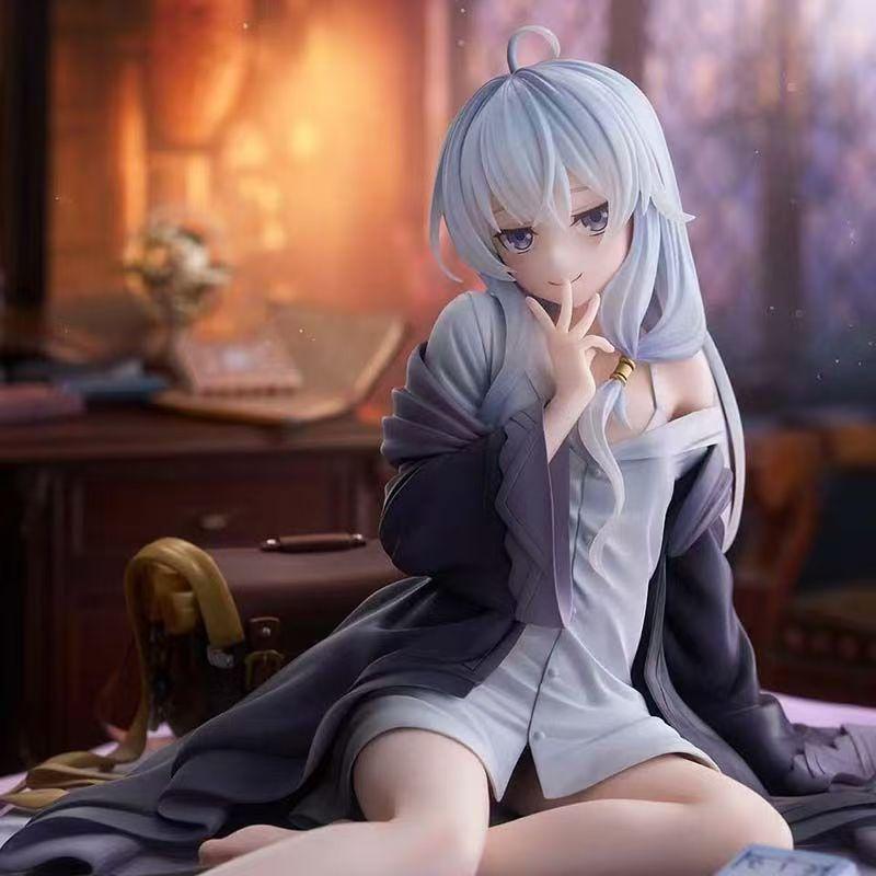 Wandering Witch Elaina 1/6 Scale Figure - Resting Pajama Ver. Collectable Can Move 24cm Anime Adorable Sexy Beautiful Girl Statue