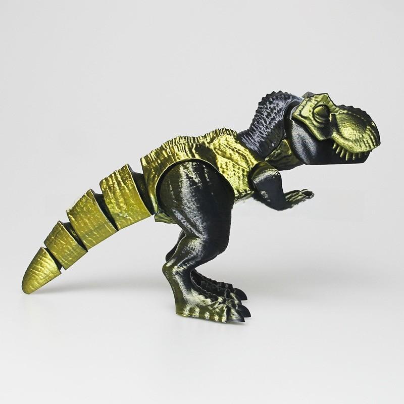 Dinosaur Figurine Collectible Art Toy With Multicolor Adjustable Joints For Kids And Giftgiving