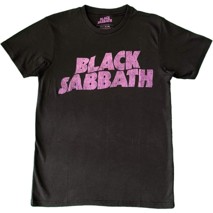 Футболка Black Sabbath  Wavy Logo Vintage  (маленький) S разноцветный