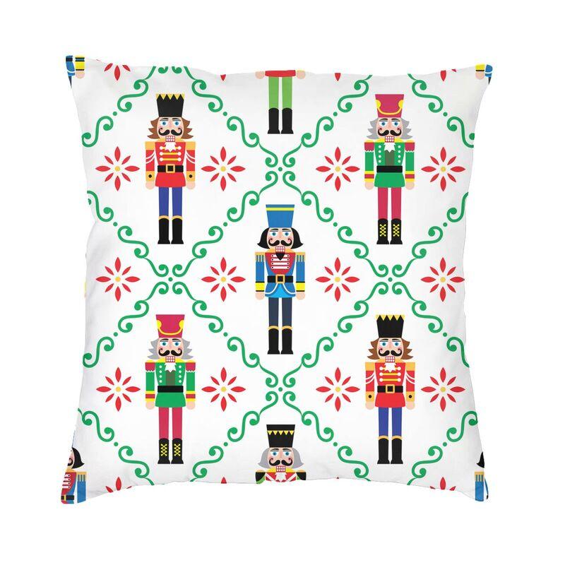 Nøtteknekker Soldat Toy Gave Putetrekk Sofa Home Decor Firkantet putetrekk