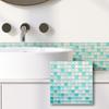 1pcs 3D Design Mosaic Tile Sticker DIY Waterproof Tile Sheet  Bathroom Background