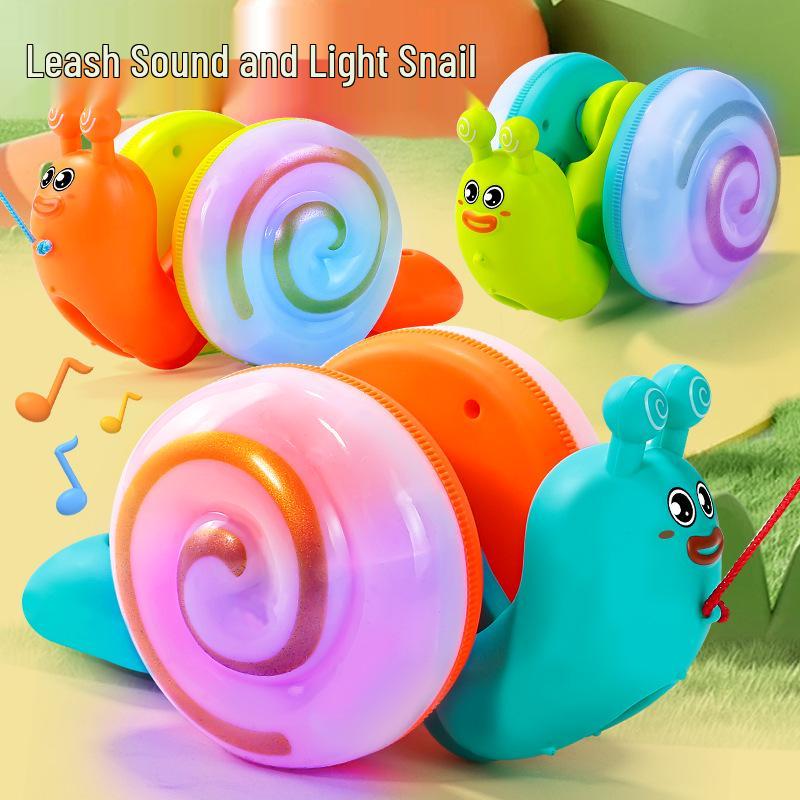 Snail Light-Up Musical Pull Rope Toy for Toddlers