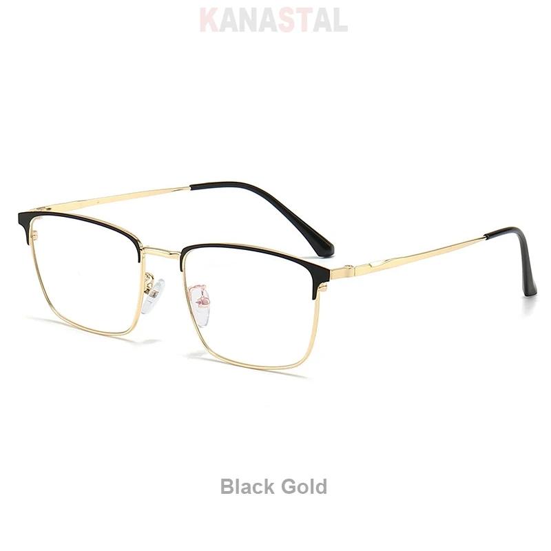 

Men Reading Glasses Prescription Optical Lenses Myopia Eyewear Women Computer Blue Light Blocking Square Metal Eyeglasses Frame Anti blue 0