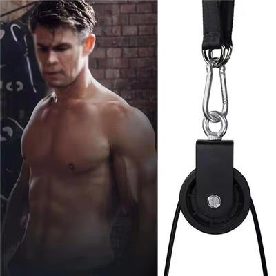 Fitness Seilzug Krafttraining Lagerhalterung Gleitseil Hängendes Rad Fitnessgeräte Zubehör Aluminiumlegierung Seilzug