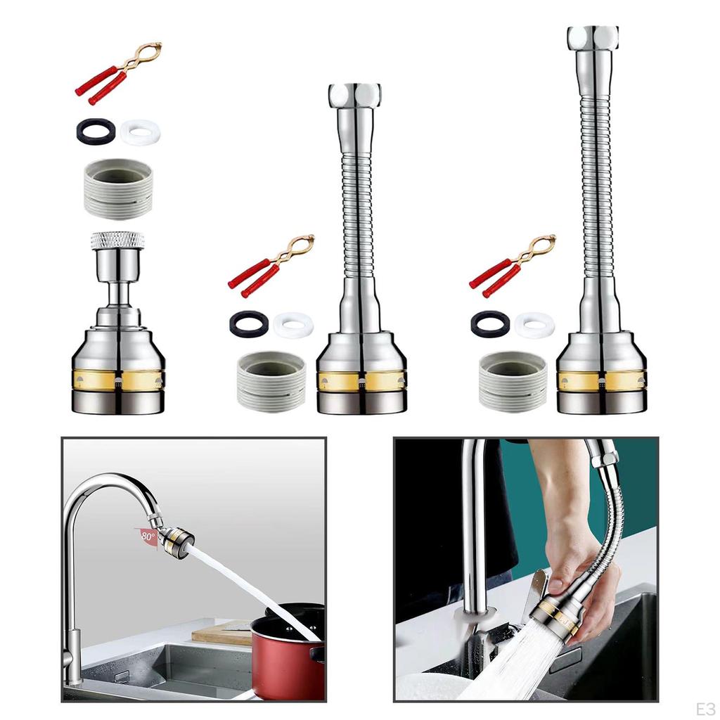 Adjustable Kitchen Faucet Sprayer with 360° Rotation