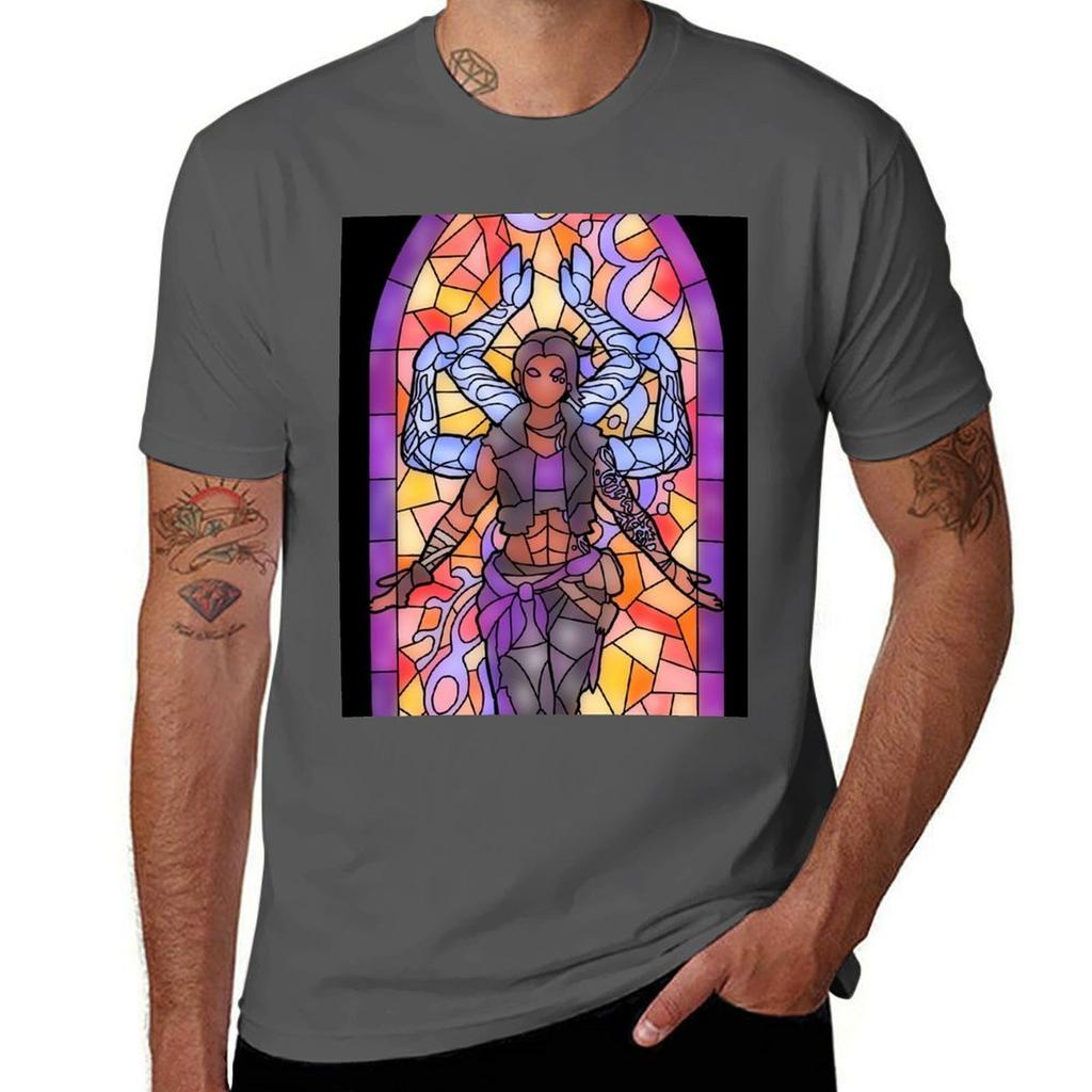 Amara Stained Glass Tshirt Plus Size Loose Fit Tshirt
