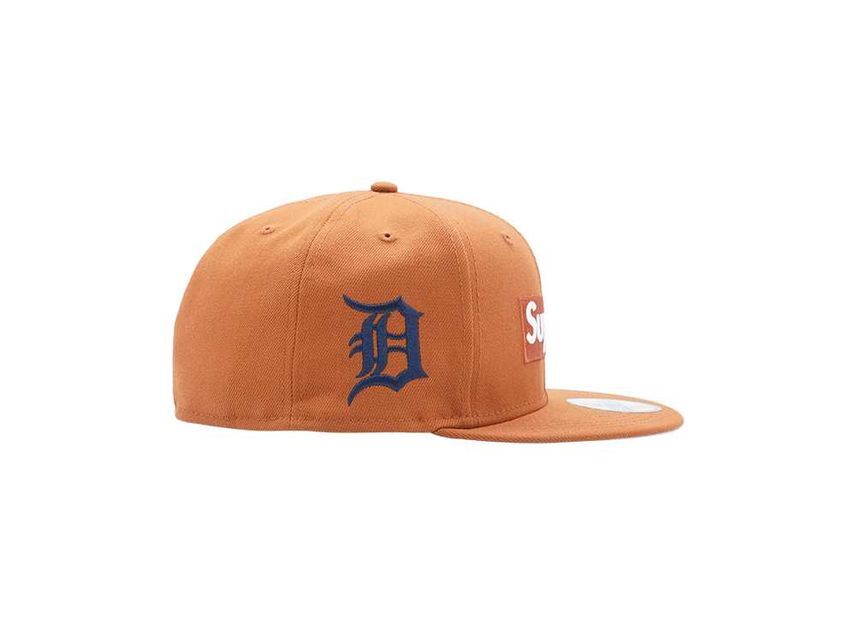 Supreme MLB Teams Box Logo New Era Burnt Orange
