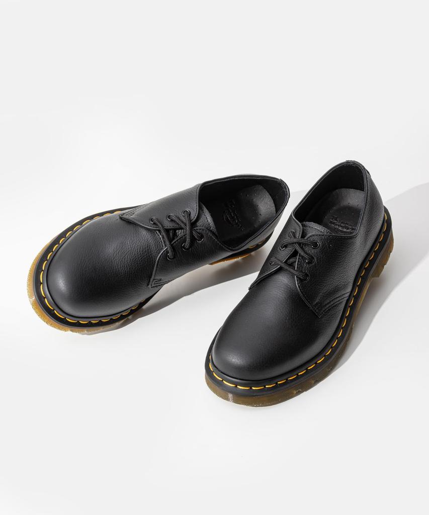[Dr. Martens] Work Shoes 24256001 1461 VIRGINIA LEATHER OXFORD SHOES BLACK/Black [Parallel Import]