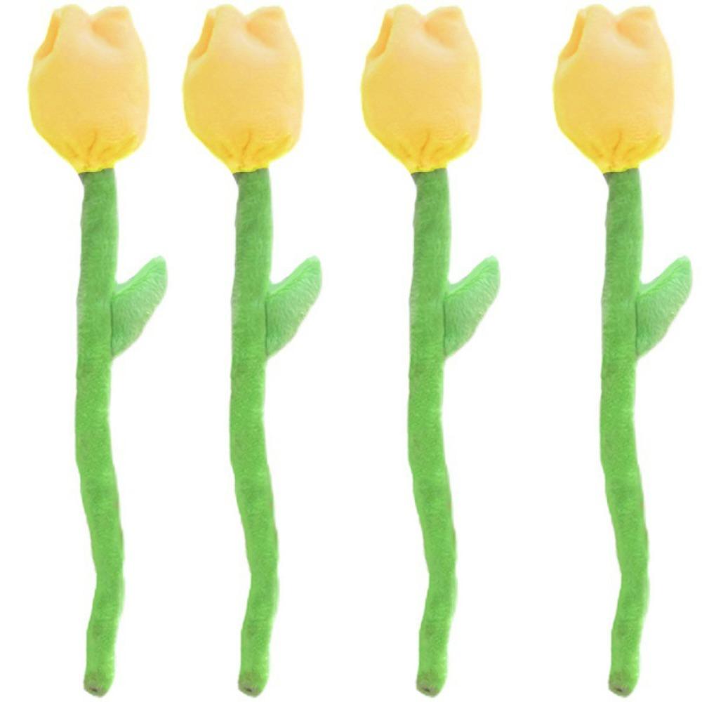 

Tulip Car Rearview Mirror Pendant Twisting Flower Electric Vehical Ornaments Accessories 4pcs