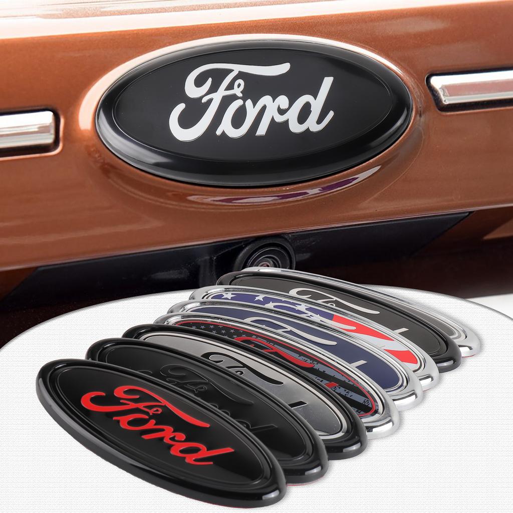 ROPP7 Car Front Hood Trunk Metal Badge Cover Sticker For Ford Focus Kuga Mondeo Fusion Mustang Fiesta MK4 MK2 MK7 Ranger Shelby Escape