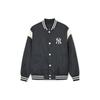 MLB SS24 New York Yankees Logo Color Block Knopfleiste Baseballjacke Unisex Jacken Schwarz 3AJPV0641-50BKS