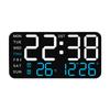 Digital Alarm Clock LED Alarm Clock 5 Adjustable Brightness Large Screen Display Portable Electric Clocks for Bedroom Adults