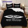 New Orleans Basketball Spirit Three-piece set(1 * duvet cover + 2 * pillowcase, without core)Soft and comfortable Christmas birthday gift