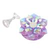 Nail Tips Stand Holder DIY Magnetic Nail Practice Display Holder for False Nail Tip Manicure ToolPurple