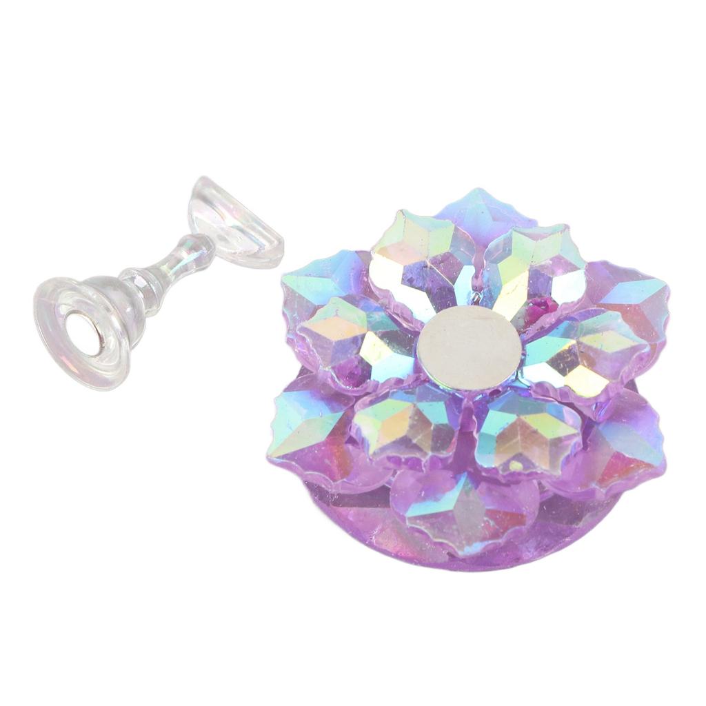 Nail Tips Stand Holder DIY Magnetic Nail Practice Display Holder for False Nail Tip Manicure ToolPurple