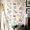 Peppa Pig A Wall Hanging Printed Fabric Blanket Decorative Tapestries for Bedroom Living Room Home Decor