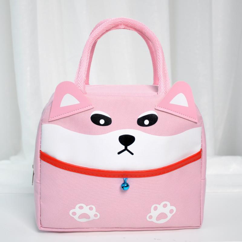 Lunch Cartoon Bag Oxford Cloth Aluminum Foil Insulated Bento Bag School For