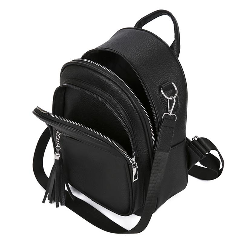 Women's Tassel Backpack Multi-Function Shoulder Bag Large Capacity Waterproof Backpack