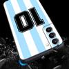 Argentina Flag Soccer 10 Soft Phone Case For Samsung Galaxy S23 S23 S22 S21 S20 FE Ultra 5G S10 S10E S9 S8 Plus 20 Cover Bumper