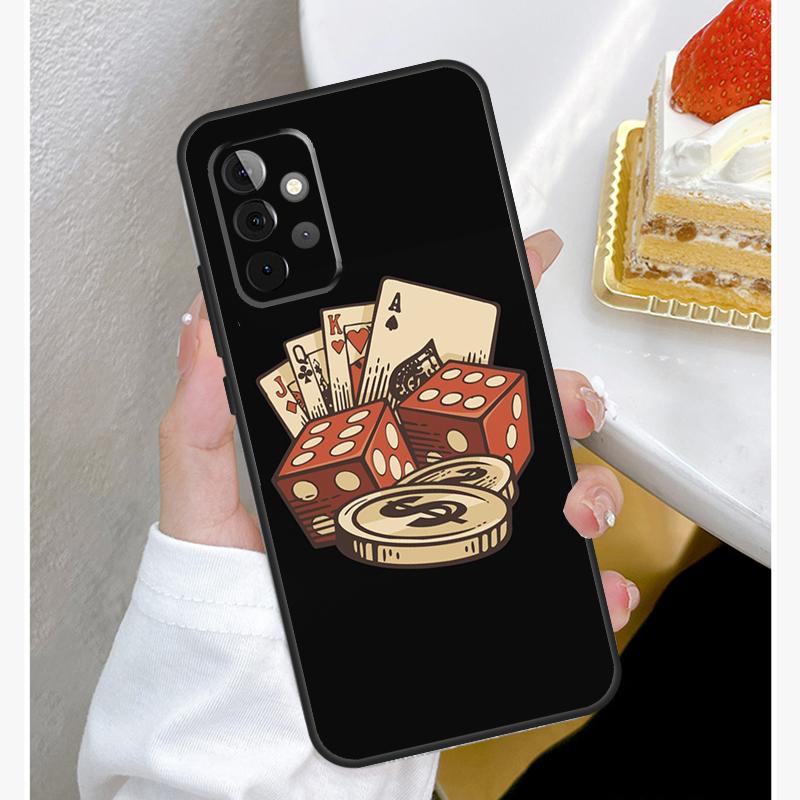 Las Vegas Casino Poker Case For Samsung Galaxy A15 A25 A35 A55 A51 A71 A12 A32 A52 A13 A33 A53 A14 A34 A54 Cover