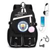 Rucsac Fotbal Liga Campionilor Manchester United Manchester City Barcelona Real Madrid Elevi Școală Generală Geantă Antrenament Capacitate Mare