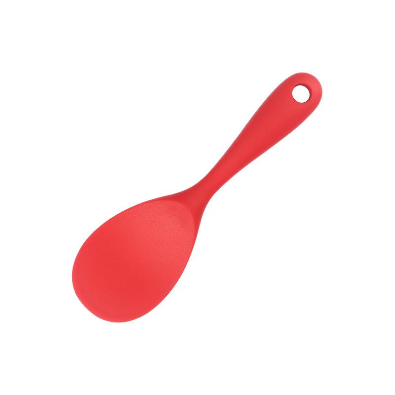 1/7pc Silicone Kitchen Utensil Set Non-Stick Spatula, Soup Ladle, Slotted Turner & 4 Tools | 450 ° F Heat-Resistant, Dishwashe S