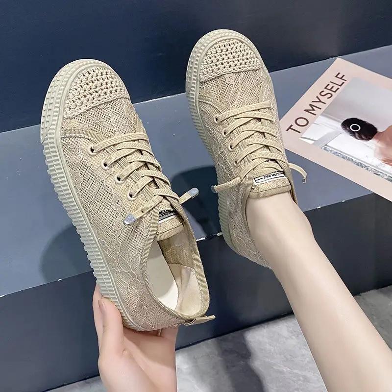 Fashion Korean Fashion Flat Mesh Breathable Shoes for Women High Quality Deals 2025 Cheap Daily Routine 39 Stylish Trends Woman Footwear