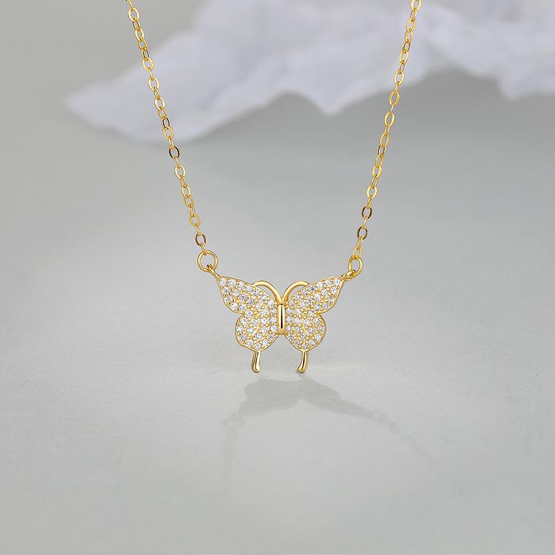 

Изысканное и универсальное, высококачественное ожерелье-бабочка, женское модное новое нишевое ожерелье