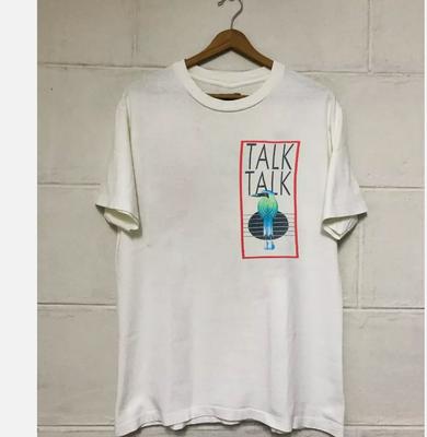 Raro Talk Talk 1986 Regalo Per Fan Bianco Maglietta da Uomo