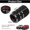 4PCS Car Tire Valve Stem Caps for Jeep Wrangler Accessories Aluminum Alloy Wheel Valve Covers Air Cap Cover Leak-Proof Tire Air Cap Set (Red)