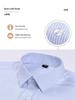 Men's Professional Striped Modal Long-Sleeve Shirt, Non-Iron, Casual Business Wear for Spring and Autumn
