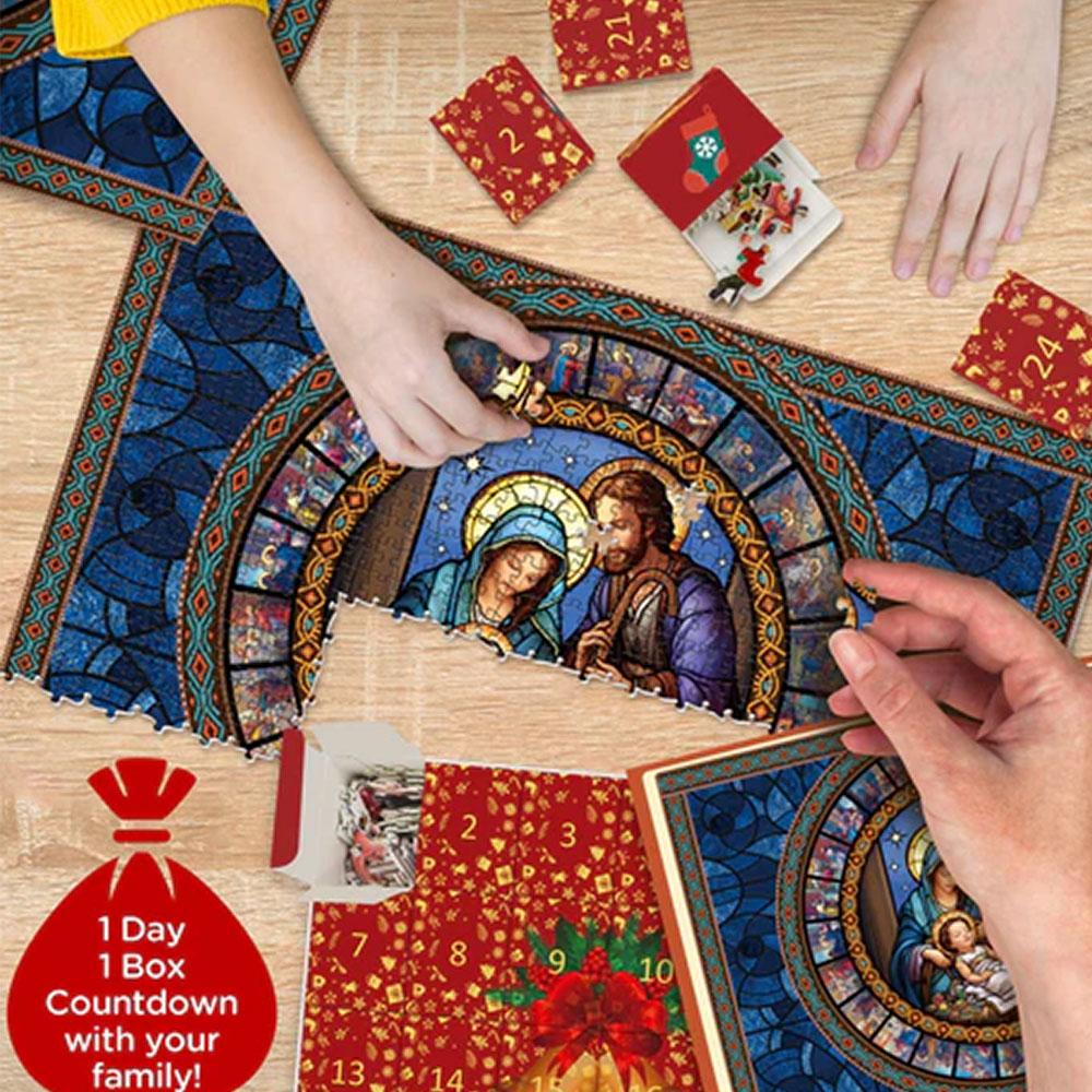 Calendar de Advent de Crăciun Puzzle Design Unic Puzzle de Festival Pentru Festivalul de Bun Venit