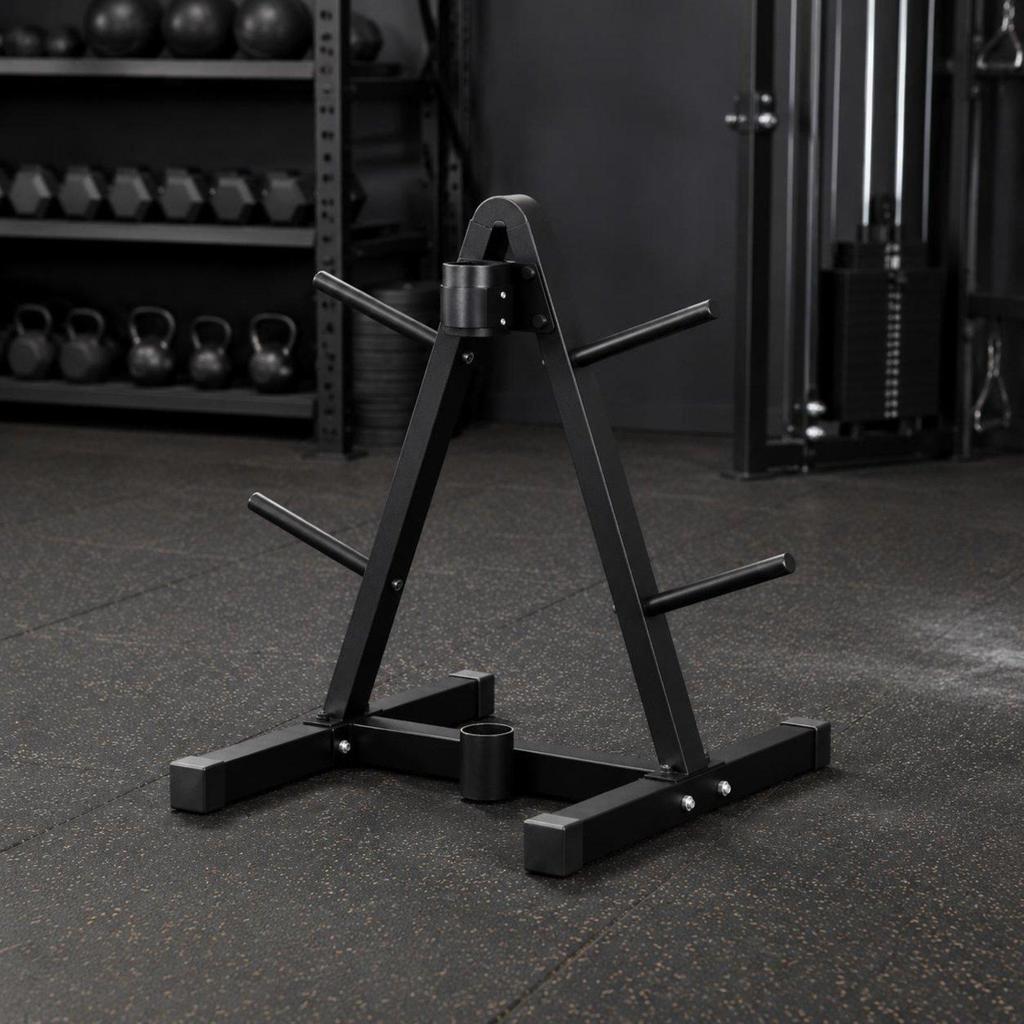 Barbell Storage Rack Multi-Purpose Plate Stand Space Saving