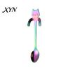 Coffee Cup Stirrer 304 Stainless Steel Spoon, Hanging Cat Spoon for Mugs Tall Cups, Long Short Handle Tea Stirring Ideal Desserts & Ice Cream