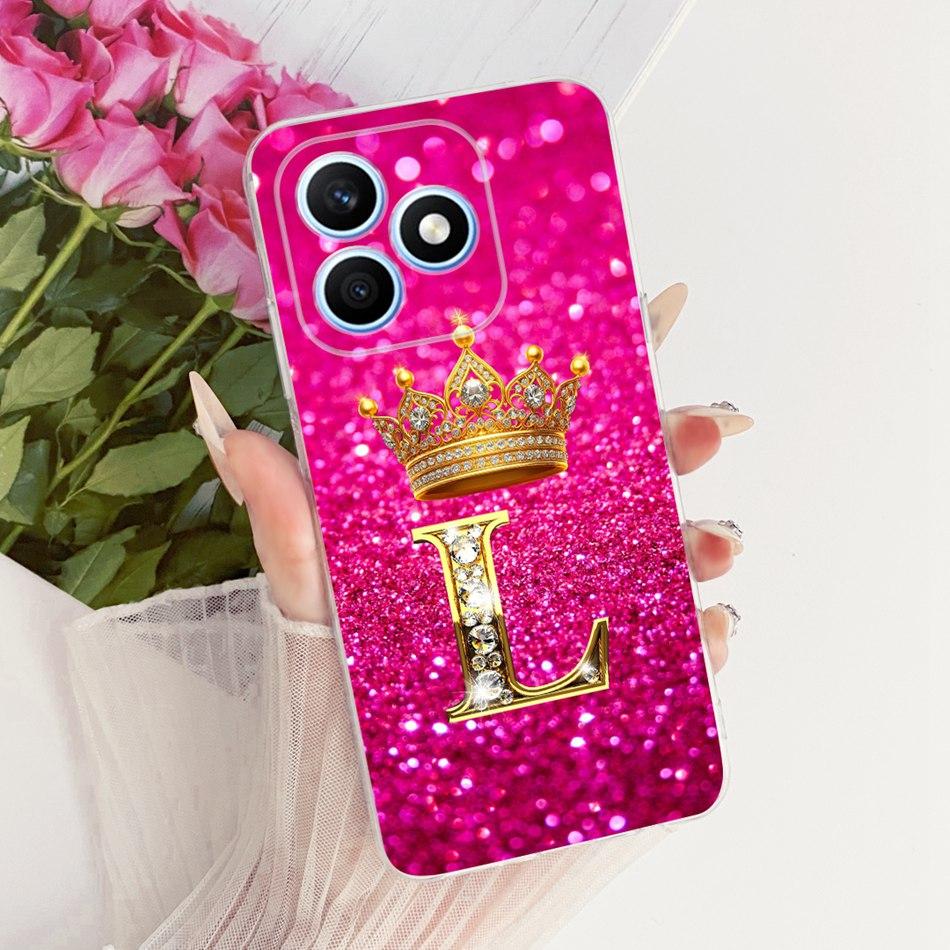 For Honor X8d 2026 Fashion Crown Letter Phone Case For Honor X8D 4G Soft Silicone TPU Cases