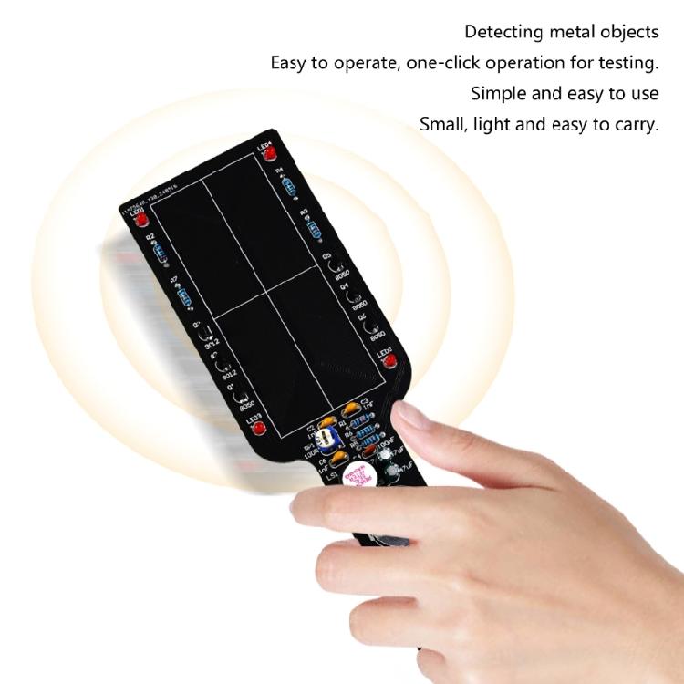 Loose Part Educational DIY Metal Detector Projects DC3~5V Circuit Board with Accessories Set for Soldering Practice