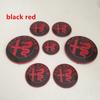 7pcs forAlfa Romeo Car emblem Wheel Cover caps front Hood badge rear Trunk Steering sticker Styling 2x74mm , 4x50mm,1x40mm