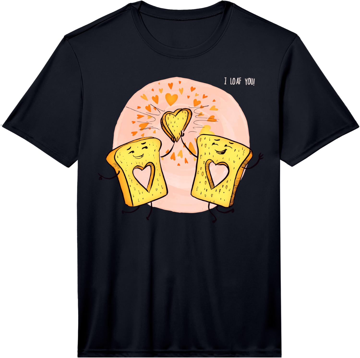 I Loaf You Funny Valentine Bread Gift Performance Unisex T-Shirt L