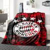 1pc Bayern Munich Blanket, Gift, for Men and Women, Soft Blanket, Good for Sofa Bed Couch Travel, Lightweight Flannel Blanket