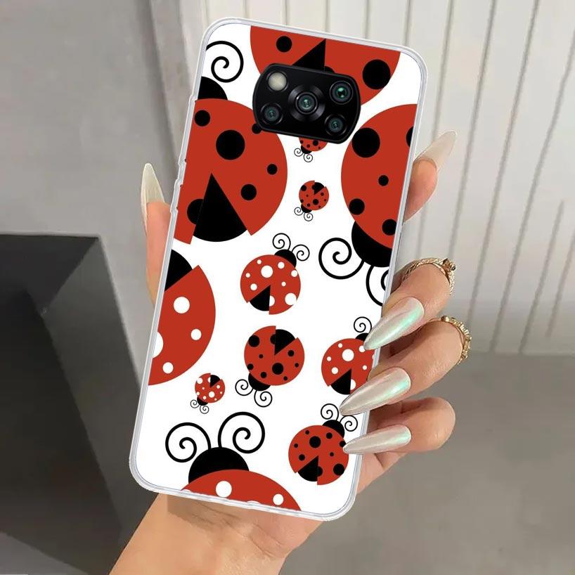 

Чехол для телефона Семиточечная божья коровка для Xiaomi Poco X5 X6 X7 Pro F7 Ultra M7 Redmi 15 15C 13 13C 12 12C 10 10A 10C 9 9A 9C 9T S Redmi 15C 4G