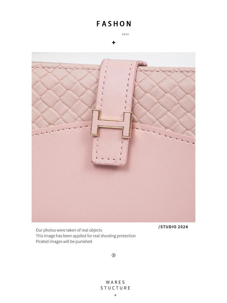 Women's Tri-Fold Minimalist Wallet: Fashionable and Functional Long Clutch with Zipper and Snap Closure, Multiple Card Slots