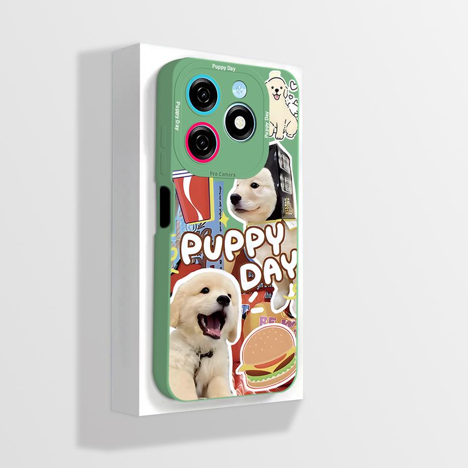 Pour Tecno Spark 20 20C Coque Mignon Dessin Animé Astronaute Carrée Silicone Liquide Souple Housse de Protection pour Téléphone Pour Tecno Spark20 20C Funda