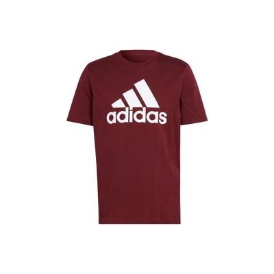 Essential T Shirts Men's Dark Red Crew Neck Moderate Straight Fit IS1301