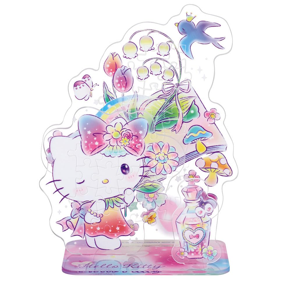 Puzzle x Acrylic Beverly 38 Pieces Acrylic Stand Pop Hello Kitty Fairy Tale [Jigsaw Stand]