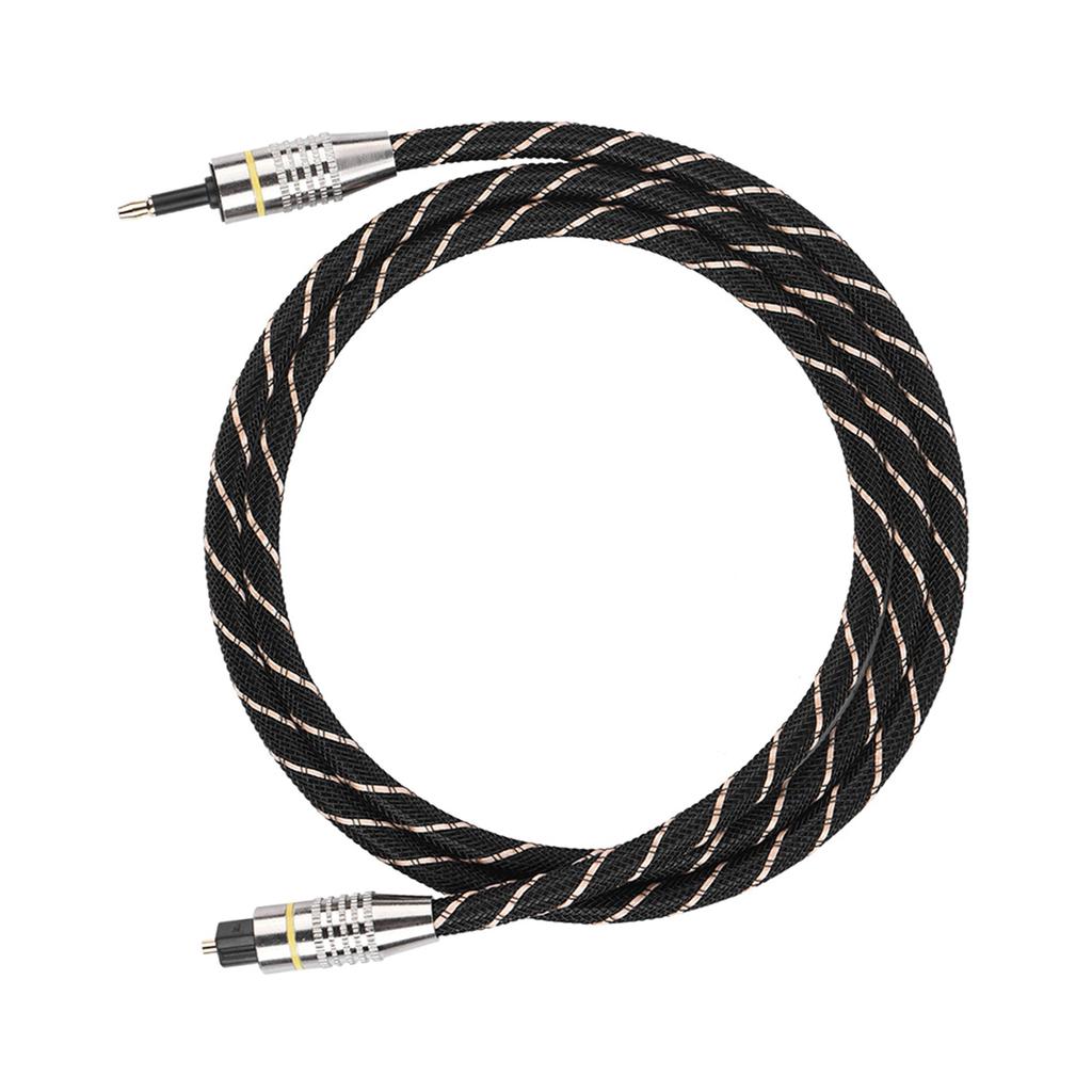 Toslink To Mini Plug 3.5mm Optical Fiber Digital Audio Cable SPDIF Gold Plated Connector Round