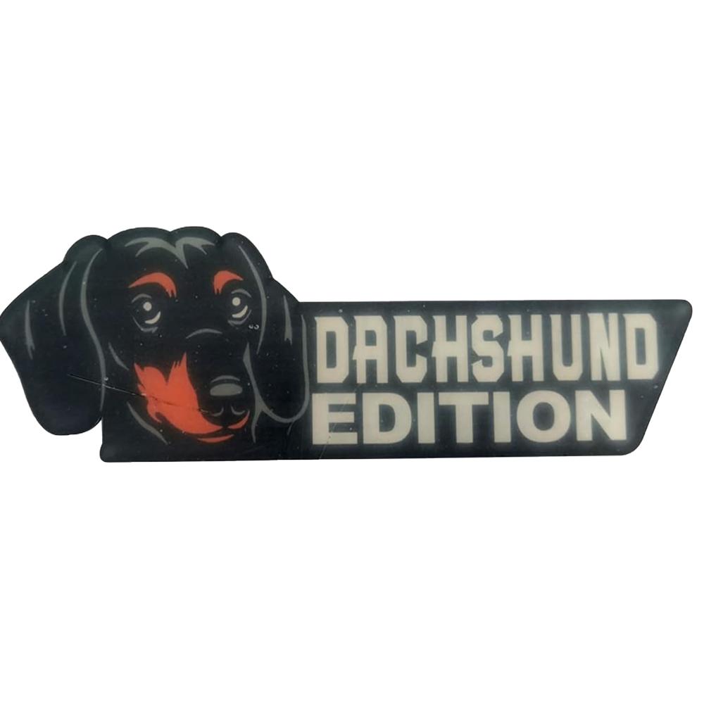 Emblema de carro para cachorro Emblema de carro, Emblemas de carro de edição para cachorro, Emblema de caminhão com classificação de emblema de cachorro 3D, Adesivos de decalques de emblema automotivo de acrílico para cães