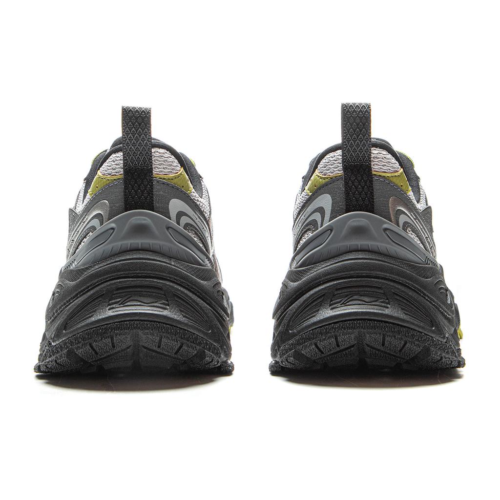 New LiNing Star Ring Slip Resistant, Abrasion Resistant, Breathable Low Top Casual Shoes Men's Gray AGCV355-4