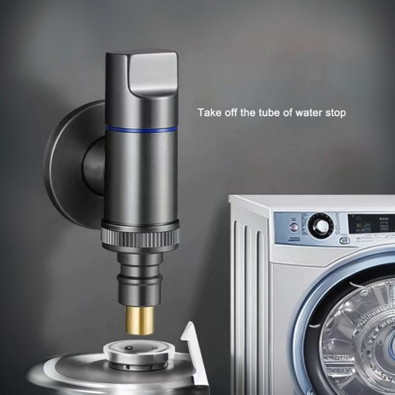 Multi Use Stainless Steel Washing Machine Faucet Quick Opening Angle Valve Rotary Switch Automatic Water Stop Valve Specific